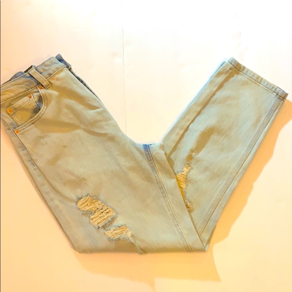 NWT WILD FABLE Distressed High Rise Mom Jeans sz 6